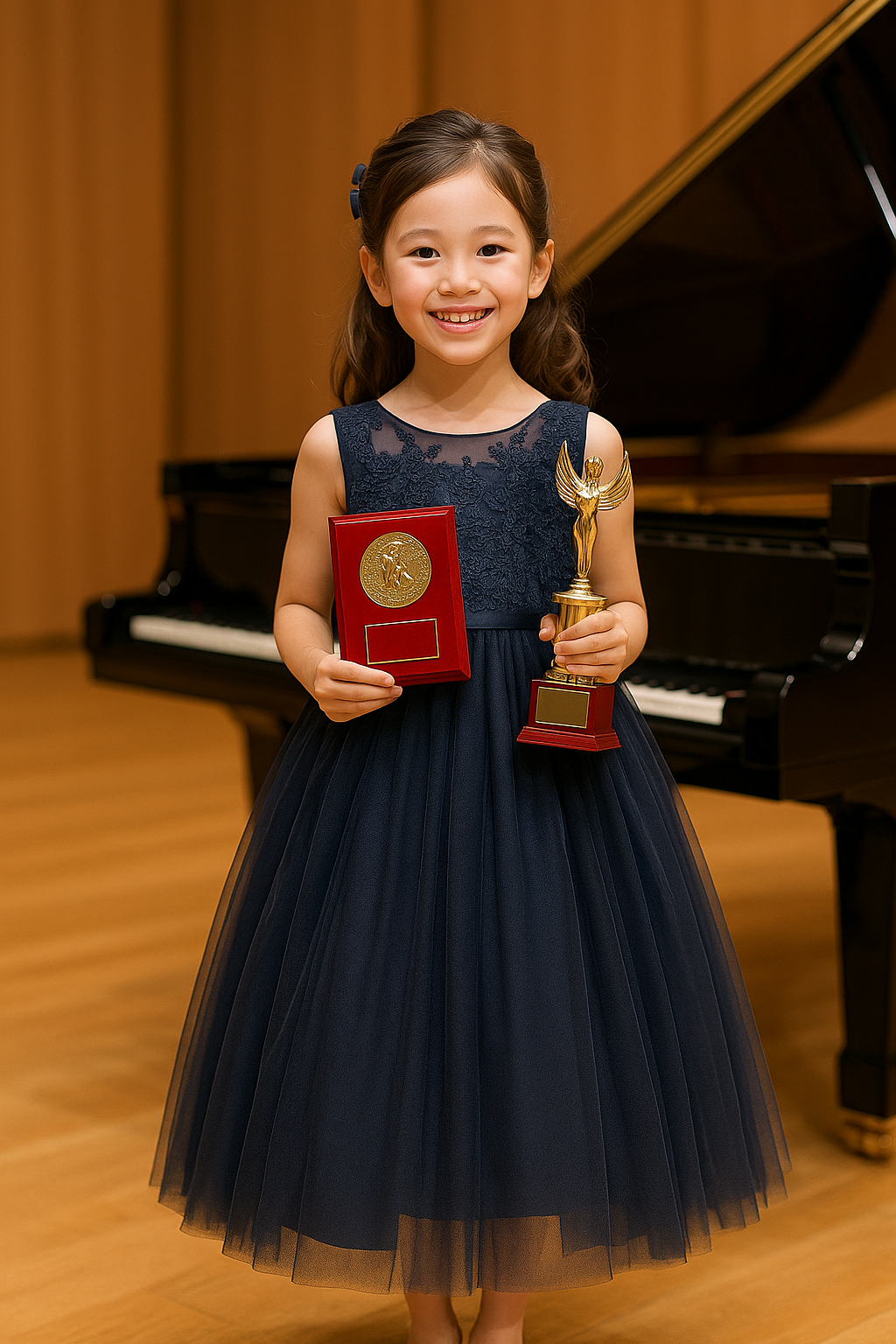 発表会で受賞したお嬢様