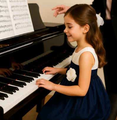 ピアノレッスン風景