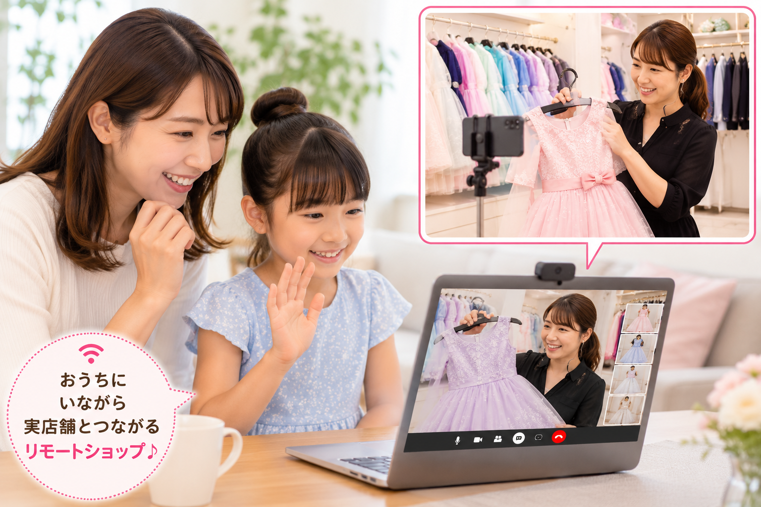 ご自宅と実店舗をオンラインでつなぐリモートショップ