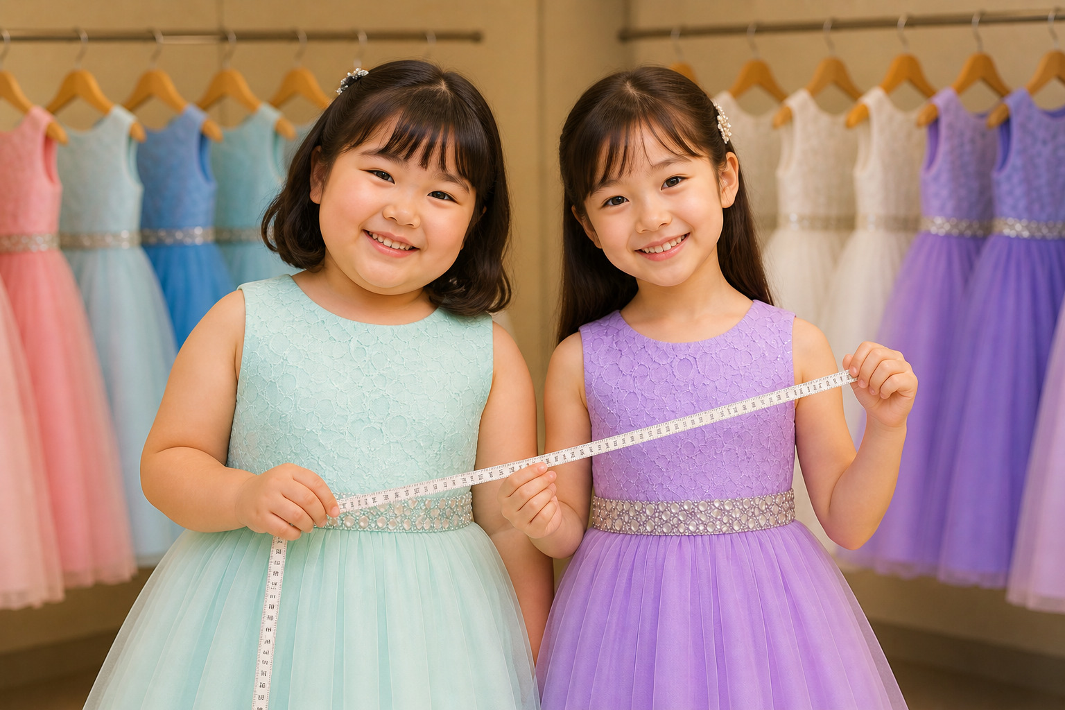 子供ドレスのサイズ選びガイド