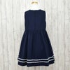 特別な日にぴったりのネイビーカラーの男の子用フォーマルスーツ。シンプルで美しいシルエットが魅力のAngel's Closetの子供フォーマル レンタル商品（【レンタル】フリル襟ネイビージャンパースカートアンサンブル（CAT788392）130cmB体）｜画像5