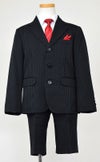 特別な日にぴったりのカラーの男の子用フォーマルスーツ。シンプルで美しいシルエットが魅力のAngel's Closetの子供フォーマル レンタル商品（【レンタル】3つ釦ストライプセットスーツ（CAT875400）120cm）｜画像3