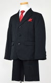 特別な日にぴったりのカラーの男の子用フォーマルスーツ。シンプルで美しいシルエットが魅力のAngel's Closetの子供フォーマル レンタル商品（【レンタル】3つ釦ストライプセットスーツ（CAT875400）120cm）｜画像4
