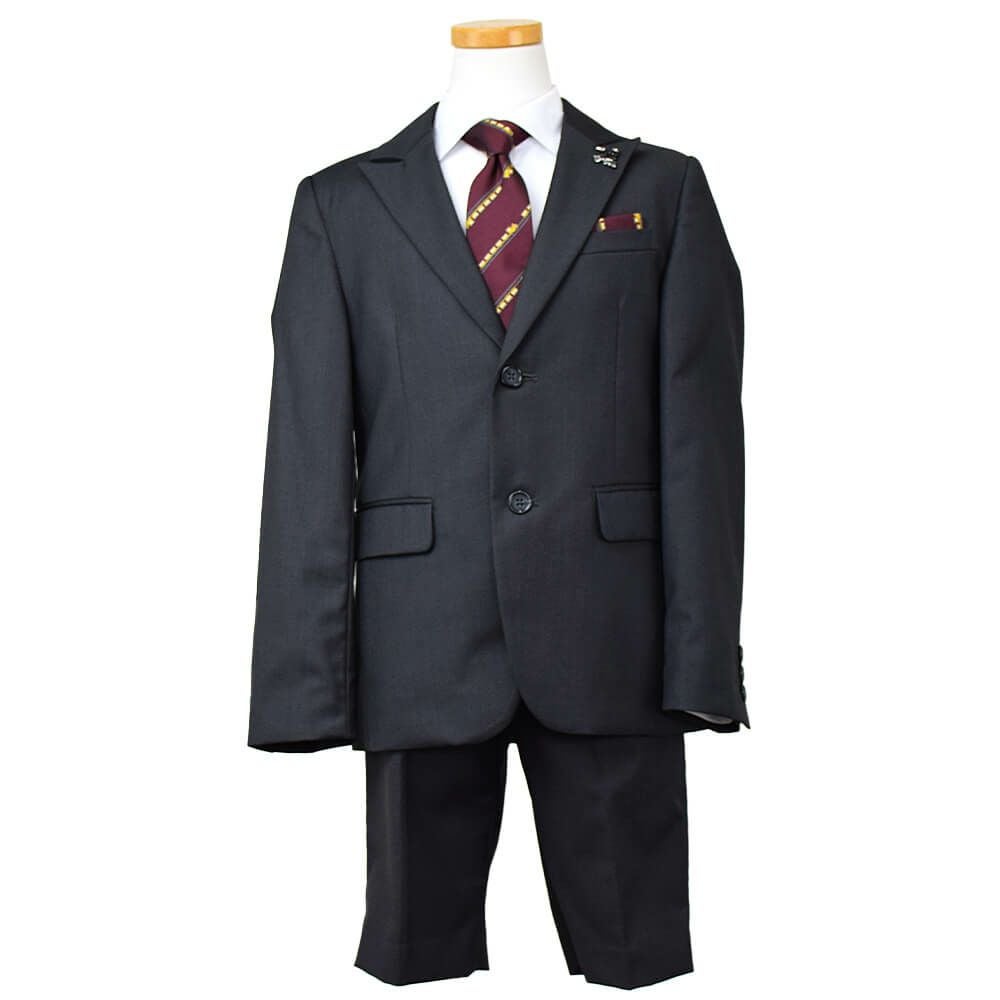 特別な日にぴったりのカラーの男の子用フォーマルスーツ。シンプルで美しいシルエットが魅力のAngel's Closetの子供フォーマル レンタル商品（【レンタル】シャンブレー無地セットスーツ（CAT895411））｜画像2