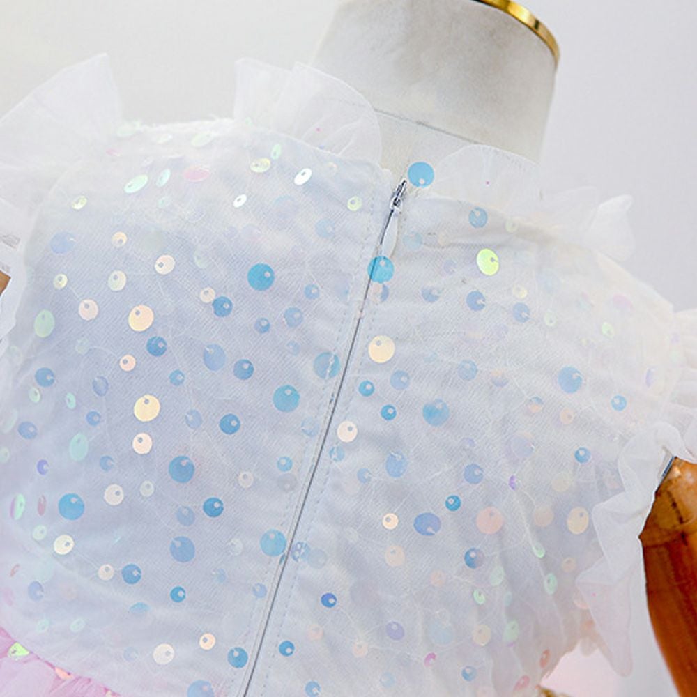 ピアノ発表会や結婚式にぴったりのカラーの女の子用キッズドレス。シンプルで美しいシルエットが魅力のAngel's Closetの子供ドレス レンタル商品（【レンタル】ティアードフリルネットガーゼ子供ドレス（YP086））｜画像8