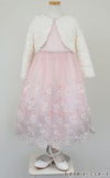 ピアノ発表会や結婚式にぴったりのカラーの女の子用キッズドレス。シンプルで美しいシルエットが魅力のAngel's Closetの子供ドレス レンタル商品（【レンタル】クリスタルオーガンジーフローラル刺繍スカラップ子供ドレス(KD364)ローズ）｜画像10