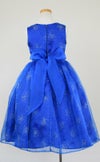ピアノ発表会や結婚式にぴったりのブルーカラーの女の子用キッズドレス。シンプルで美しいシルエットが魅力のAngel's Closetの子供ドレス レンタル商品（【レンタル】スパークリングオーガンジー子供ドレス(CC2463)ロイヤルブルー）｜画像4