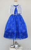 ピアノ発表会や結婚式にぴったりのブルーカラーの女の子用キッズドレス。シンプルで美しいシルエットが魅力のAngel's Closetの子供ドレス レンタル商品（【レンタル】スパークリングオーガンジー子供ドレス(CC2463)ロイヤルブルー）｜画像9