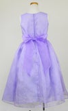 ピアノ発表会や結婚式にぴったりのカラーの女の子用キッズドレス。シンプルで美しいシルエットが魅力のAngel's Closetの子供ドレス レンタル商品（【レンタル】スパークリングオーガンジー子供ドレス(CC2463)ラベンダー）｜画像4