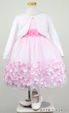 ピアノ発表会や結婚式にぴったりのピンクカラーの女の子用キッズドレス。シンプルで美しいシルエットが魅力のAngel's Closetの子供ドレス レンタル商品（【レンタル】フラワーモチーフスカートメッシュ子供ドレス(KD332)ピンク）｜画像11