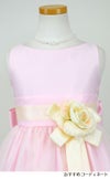 ピアノ発表会や結婚式にぴったりのピンクカラーの女の子用キッズドレス。シンプルで美しいシルエットが魅力のAngel's Closetの子供ドレス レンタル商品（【レンタル】ヴィンテージサテン＆チュール子供ドレス(SK402)ピンク）｜画像7