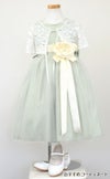 ピアノ発表会や結婚式にぴったりのカラーの女の子用キッズドレス。シンプルで美しいシルエットが魅力のAngel's Closetの子供ドレス レンタル商品（【レンタル】ヴィンテージサテン＆チュール子供ドレス(SK402)セージ）｜画像9