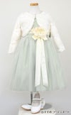 ピアノ発表会や結婚式にぴったりのカラーの女の子用キッズドレス。シンプルで美しいシルエットが魅力のAngel's Closetの子供ドレス レンタル商品（【レンタル】ヴィンテージサテン＆チュール子供ドレス(SK402)セージ）｜画像11
