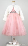 ピアノ発表会や結婚式にぴったりのカラーの女の子用キッズドレス。シンプルで美しいシルエットが魅力のAngel's Closetの子供ドレス レンタル商品（【レンタル】レース＆ラインストーンビジューベルトクリスタルチュール子供ドレス(MBK340)ブラッシュ）｜画像12