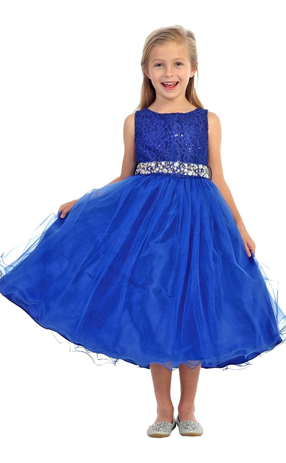 ピアノ発表会や結婚式にぴったりのライラックカラーの女の子用キッズドレス。シンプルで美しいシルエットが魅力のAngel's Closetの子供ドレス レンタル商品（【レンタル】レース＆ラインストーンビジューベルトクリスタルチュール子供ドレス(MBK340)ライラック）｜画像13