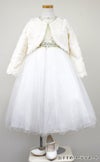 ピアノ発表会や結婚式にぴったりのカラーの女の子用キッズドレス。シンプルで美しいシルエットが魅力のAngel's Closetの子供ドレス レンタル商品（【レンタル】レース＆ラインストーンビジューベルトクリスタルチュール子供ドレス(MBK340)アイボリー）｜画像12