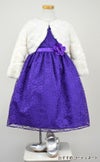 ピアノ発表会や結婚式にぴったりのカラーの女の子用キッズドレス。シンプルで美しいシルエットが魅力のAngel's Closetの子供ドレス レンタル商品（【レンタル】フラワーレースサテンリボン子供ドレス(CCD749)パープル）｜画像12