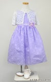 ピアノ発表会や結婚式にぴったりのライラックカラーの女の子用キッズドレス。シンプルで美しいシルエットが魅力のAngel's Closetの子供ドレス レンタル商品（【レンタル】フラワーレースサテンリボン子供ドレス(CCD749)ライラック）｜画像10