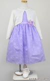 ピアノ発表会や結婚式にぴったりのライラックカラーの女の子用キッズドレス。シンプルで美しいシルエットが魅力のAngel's Closetの子供ドレス レンタル商品（【レンタル】フラワーレースサテンリボン子供ドレス(CCD749)ライラック）｜画像11
