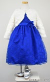 ピアノ発表会や結婚式にぴったりのブルーカラーの女の子用キッズドレス。シンプルで美しいシルエットが魅力のAngel's Closetの子供ドレス レンタル商品（【レンタル】フラワーレースサテンリボン子供ドレス(CCD749)ロイヤルブルー）｜画像12