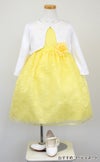 ピアノ発表会や結婚式にぴったりのカラーの女の子用キッズドレス。シンプルで美しいシルエットが魅力のAngel's Closetの子供ドレス レンタル商品（【レンタル】フラワーレースサテンリボン子供ドレス(CCD749)イエロー）｜画像11