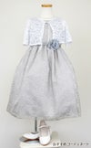 ピアノ発表会や結婚式にぴったりのカラーの女の子用キッズドレス。シンプルで美しいシルエットが魅力のAngel's Closetの子供ドレス レンタル商品（【レンタル】フラワーレースサテンリボン子供ドレス(CCD749)シルバー）｜画像10