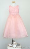 ピアノ発表会や結婚式にぴったりのピンクカラーの女の子用キッズドレス。シンプルで美しいシルエットが魅力のAngel's Closetの子供ドレス レンタル商品（【レンタル】パールスパンコールスーパーエレガントチュール子供ドレス(cdc5008)ブラッシュピンク）｜画像9