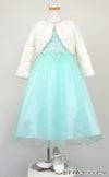 ピアノ発表会や結婚式にぴったりのカラーの女の子用キッズドレス。シンプルで美しいシルエットが魅力のAngel's Closetの子供ドレス レンタル商品（【レンタル】パールスパンコールスーパーエレガントチュール子供ドレス(cdc5008)ミント）｜画像12