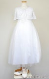 ピアノ発表会や結婚式にぴったりのホワイトカラーの女の子用キッズドレス。シンプルで美しいシルエットが魅力のAngel's Closetの子供ドレス レンタル商品（【レンタル】パールスパンコールスーパーエレガントチュール子供ドレス(cdc5008)ホワイト）｜画像10
