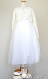 ピアノ発表会や結婚式にぴったりのホワイトカラーの女の子用キッズドレス。シンプルで美しいシルエットが魅力のAngel's Closetの子供ドレス レンタル商品（【レンタル】パールスパンコールスーパーエレガントチュール子供ドレス(cdc5008)ホワイト）｜画像11