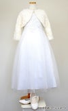 ピアノ発表会や結婚式にぴったりのホワイトカラーの女の子用キッズドレス。シンプルで美しいシルエットが魅力のAngel's Closetの子供ドレス レンタル商品（【レンタル】パールスパンコールスーパーエレガントチュール子供ドレス(cdc5008)ホワイト）｜画像12