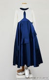 ピアノ発表会や結婚式にぴったりのネイビーカラーの女の子用キッズドレス。シンプルで美しいシルエットが魅力のAngel's Closetの子供ドレス レンタル商品（【レンタル】クラシカルサテンプリンセスロング子供ドレスB(yp005b)ネイビー）｜画像10