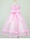 ピアノ発表会や結婚式にぴったりのピンクカラーの女の子用キッズドレス。シンプルで美しいシルエットが魅力のAngel's Closetの子供ドレス レンタル商品（【レンタル】ロマンス(rmc)ピンク）｜画像5