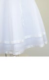 ピアノ発表会や結婚式にぴったりのホワイトカラーの女の子用キッズドレス。シンプルで美しいシルエットが魅力のAngel's Closetの子供ドレス レンタル商品（【レンタル】ロマンス(rmc)ピュアホワイト）｜画像6