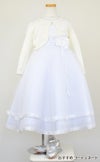ピアノ発表会や結婚式にぴったりのホワイトカラーの女の子用キッズドレス。シンプルで美しいシルエットが魅力のAngel's Closetの子供ドレス レンタル商品（【レンタル】ロマンス(rmc)ピュアホワイト）｜画像11