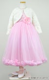 ピアノ発表会や結婚式にぴったりのピンクカラーの女の子用キッズドレス。シンプルで美しいシルエットが魅力のAngel's Closetの子供ドレス レンタル商品（【レンタル】フラワーペタルプリンセス子供ドレス(JK2925)ピンク）｜画像12