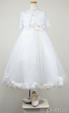 ピアノ発表会や結婚式にぴったりのホワイトカラーの女の子用キッズドレス。シンプルで美しいシルエットが魅力のAngel's Closetの子供ドレス レンタル商品（【レンタル】フラワーペタルプリンセス子供ドレス(JK2925)オフホワイト）｜画像10