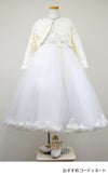 ピアノ発表会や結婚式にぴったりのホワイトカラーの女の子用キッズドレス。シンプルで美しいシルエットが魅力のAngel's Closetの子供ドレス レンタル商品（【レンタル】フラワーペタルプリンセス子供ドレス(JK2925)オフホワイト）｜画像12