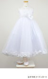 ピアノ発表会や結婚式にぴったりのホワイトカラーの女の子用キッズドレス。シンプルで美しいシルエットが魅力のAngel's Closetの子供ドレス レンタル商品（【レンタル】フラワーペタルプリンセス子供ドレス(JK2925)ピュアホワイト）｜画像9