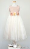 ピアノ発表会や結婚式にぴったりのカラーの女の子用キッズドレス。シンプルで美しいシルエットが魅力のAngel's Closetの子供ドレス レンタル商品（【レンタル】スクエアネックエリザベスサテン＆チュール子供ドレス(KD428)ビンテージローズ）｜画像9