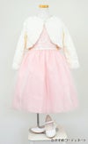 ピアノ発表会や結婚式にぴったりのピンクカラーの女の子用キッズドレス。シンプルで美しいシルエットが魅力のAngel's Closetの子供ドレス レンタル商品（【レンタル】エレガント刺繍メッシュ＆パールトリム子供ドレス(SK740)ペールピンク）｜画像12