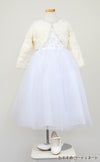 ピアノ発表会や結婚式にぴったりのホワイトカラーの女の子用キッズドレス。シンプルで美しいシルエットが魅力のAngel's Closetの子供ドレス レンタル商品（【レンタル】エレガントフラワーパッチ＆チュール子供ドレス(CCD771)ホワイト）｜画像12