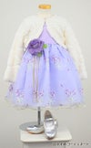 ピアノ発表会や結婚式にぴったりのライラックカラーの女の子用キッズドレス。シンプルで美しいシルエットが魅力のAngel's Closetの子供ドレス レンタル商品（【レンタル】サテン＆ブーケ柄刺繍オーガンジー子供ドレス(KD220)ライラック）｜画像12