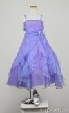 ピアノ発表会や結婚式にぴったりのライラックカラーの女の子用キッズドレス。シンプルで美しいシルエットが魅力のAngel's Closetの子供ドレス レンタル商品（【レンタル】ラインストーン＆オーガンジーレイヤードフリル子供ドレス(HC734)ライラック）｜画像9