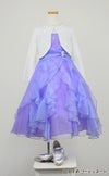 ピアノ発表会や結婚式にぴったりのライラックカラーの女の子用キッズドレス。シンプルで美しいシルエットが魅力のAngel's Closetの子供ドレス レンタル商品（【レンタル】ラインストーン＆オーガンジーレイヤードフリル子供ドレス(HC734)ライラック）｜画像11