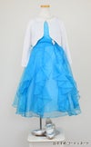 ピアノ発表会や結婚式にぴったりのカラーの女の子用キッズドレス。シンプルで美しいシルエットが魅力のAngel's Closetの子供ドレス レンタル商品（【レンタル】ラインストーン＆オーガンジーレイヤードフリル子供ドレス(HC734)ターコイズ）｜画像11