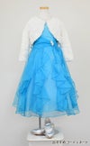 ピアノ発表会や結婚式にぴったりのカラーの女の子用キッズドレス。シンプルで美しいシルエットが魅力のAngel's Closetの子供ドレス レンタル商品（【レンタル】ラインストーン＆オーガンジーレイヤードフリル子供ドレス(HC734)ターコイズ）｜画像12