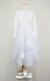 ピアノ発表会や結婚式にぴったりのホワイトカラーの女の子用キッズドレス。シンプルで美しいシルエットが魅力のAngel's Closetの子供ドレス レンタル商品（【レンタル】ラインストーン＆オーガンジーレイヤードフリル子供ドレス(HC734)ホワイト）｜画像11