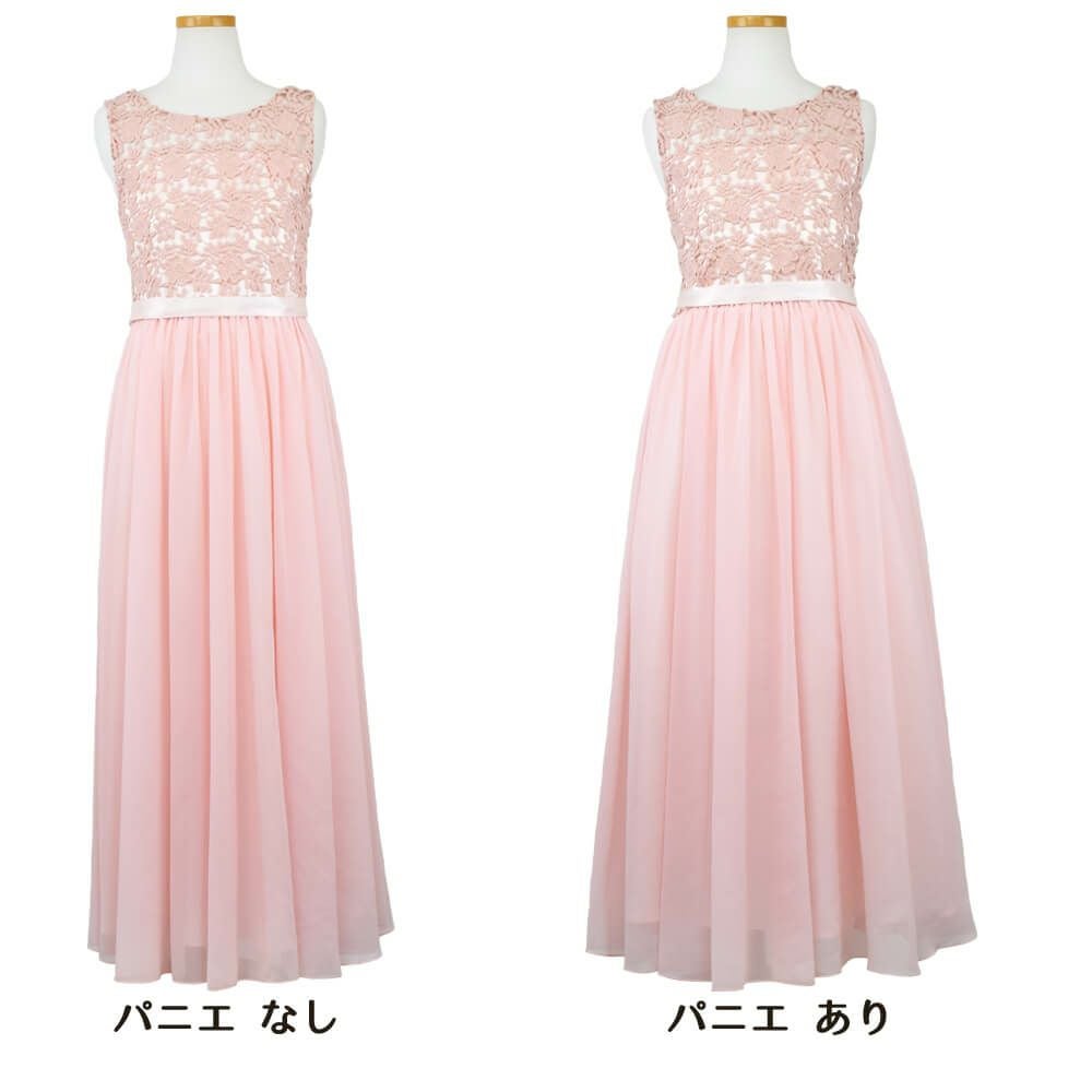 ピアノ発表会や結婚式にぴったりのカラーの女の子用キッズドレス。シンプルで美しいシルエットが魅力のAngel's Closetの子供ドレス レンタル商品（【レンタル】エレガント3Dレースシフォンロング子供ドレス(CDC5006)ブラッシュ）｜画像7