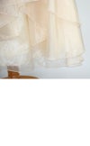 ピアノ発表会や結婚式にぴったりのカラーの女の子用キッズドレス。シンプルで美しいシルエットが魅力のAngel's Closetの子供ドレス レンタル商品（【レンタル】スパークリートップ＆オーガンジーレイヤー子供ドレス(JK3811)タープ）｜画像6